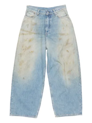 Acne Studios ダメージ ジーンズ | ブルー | FARFETCH JP