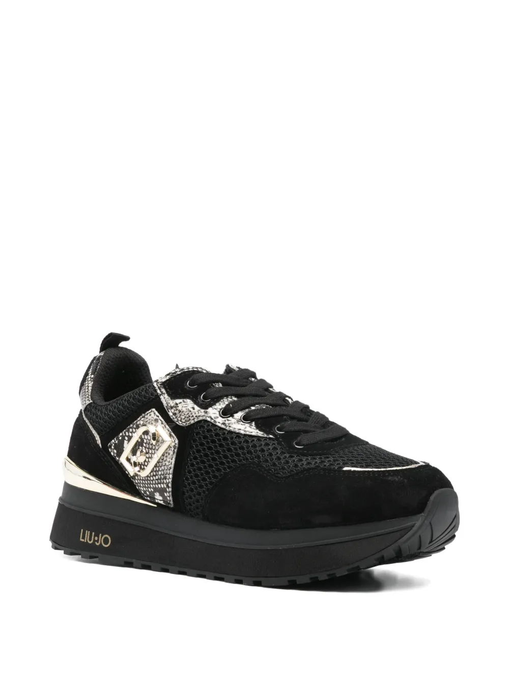 LIU JO panelled sneakers - Zwart