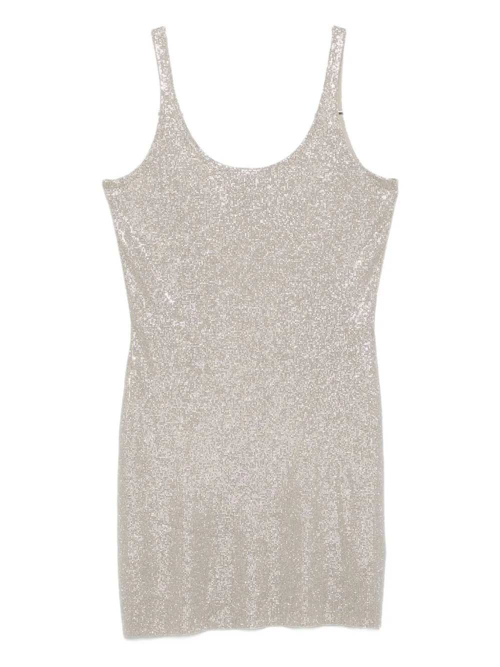 Alexander Wang Sleeveless Mini Dress In Metallic