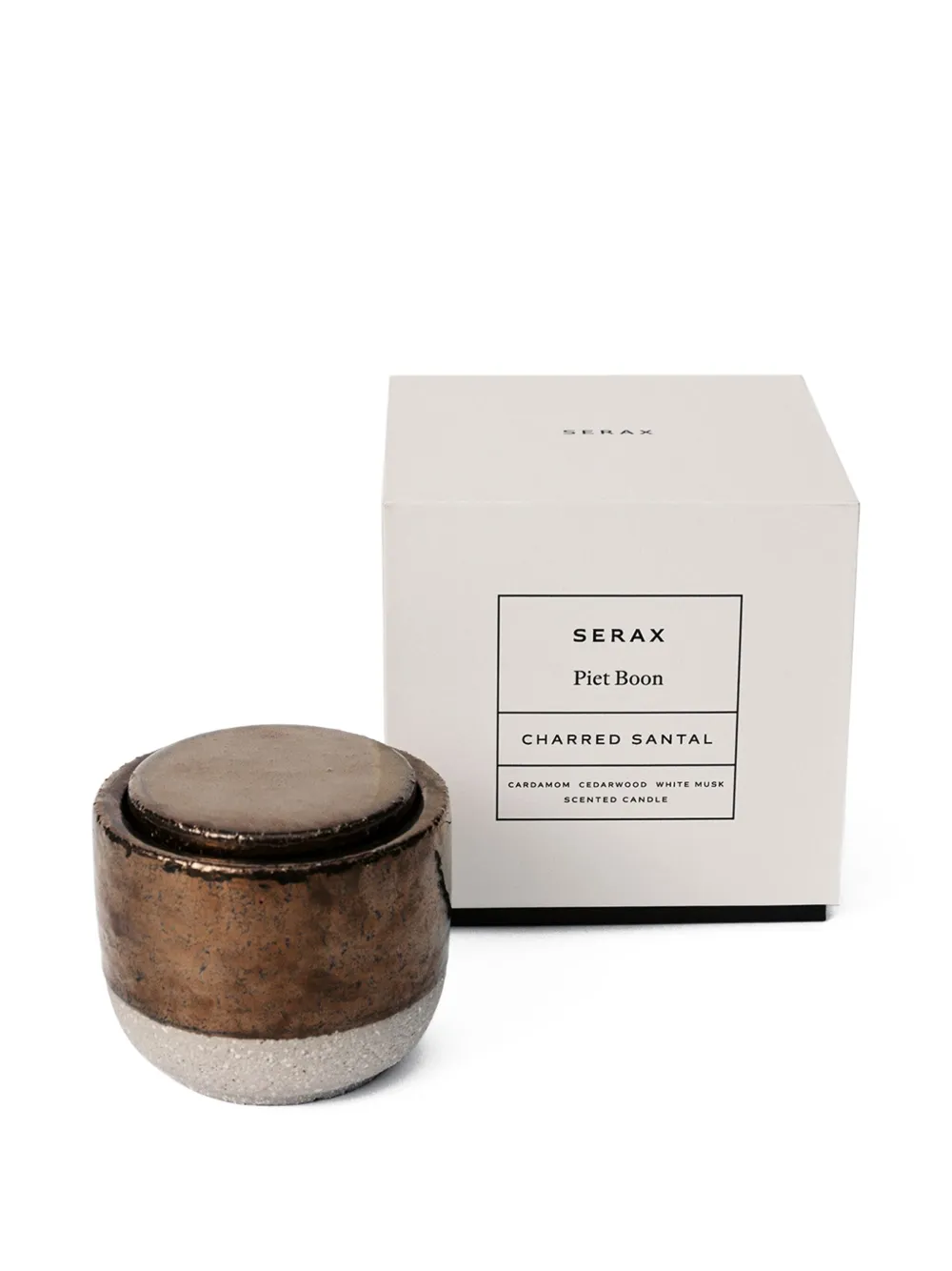 Serax X Studio Piet Boon Charred Santal Ceramic Candle In Gold