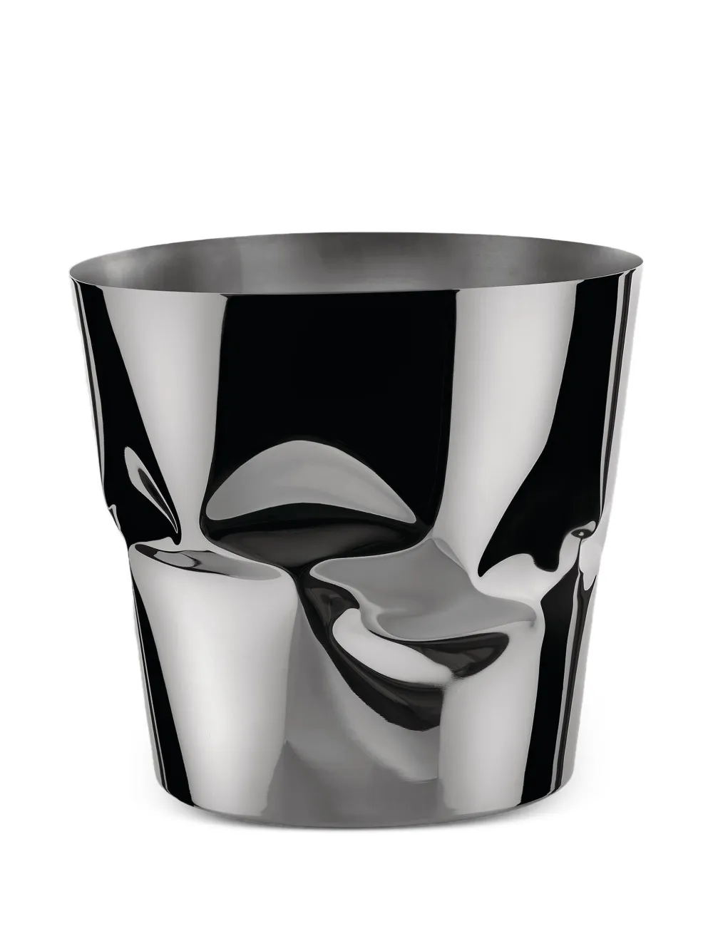 Alessi Compressioni steel wine cooler | Grey | Image 1