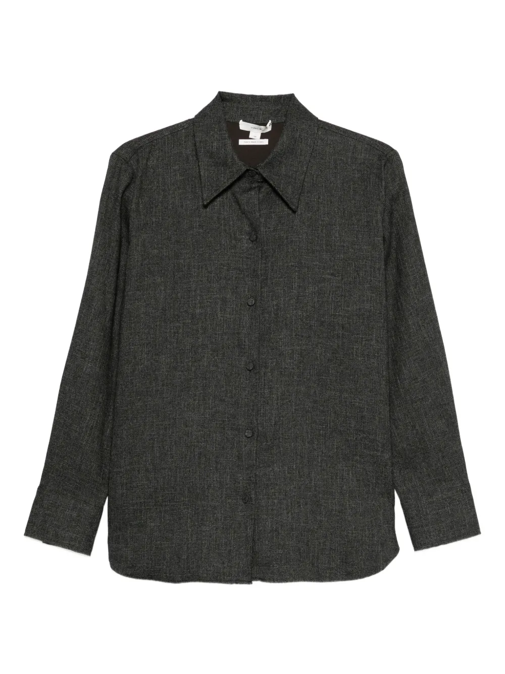 Vince Button-down Shirt In Gray