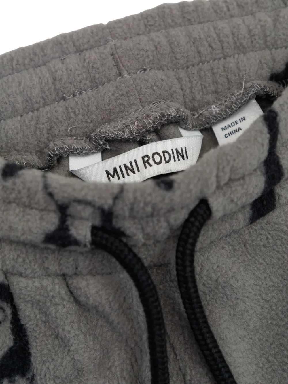Mini Rodini Penguin fleece broek Grijs