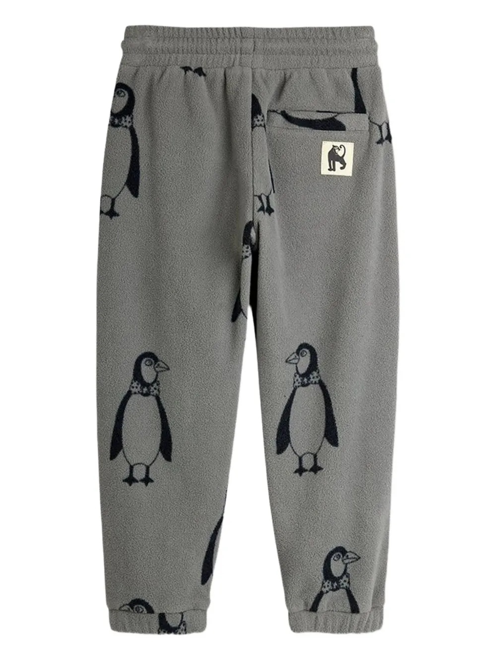 Mini Rodini Penguin fleece trousers | Boys Casual Trousers | Image 2