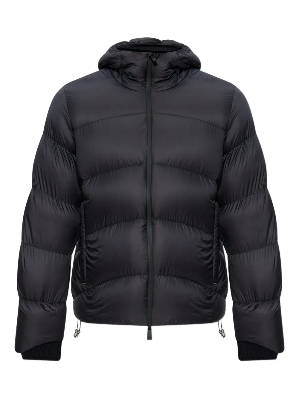 Moncler Fulcran Hooded Short Down Jacket In Black