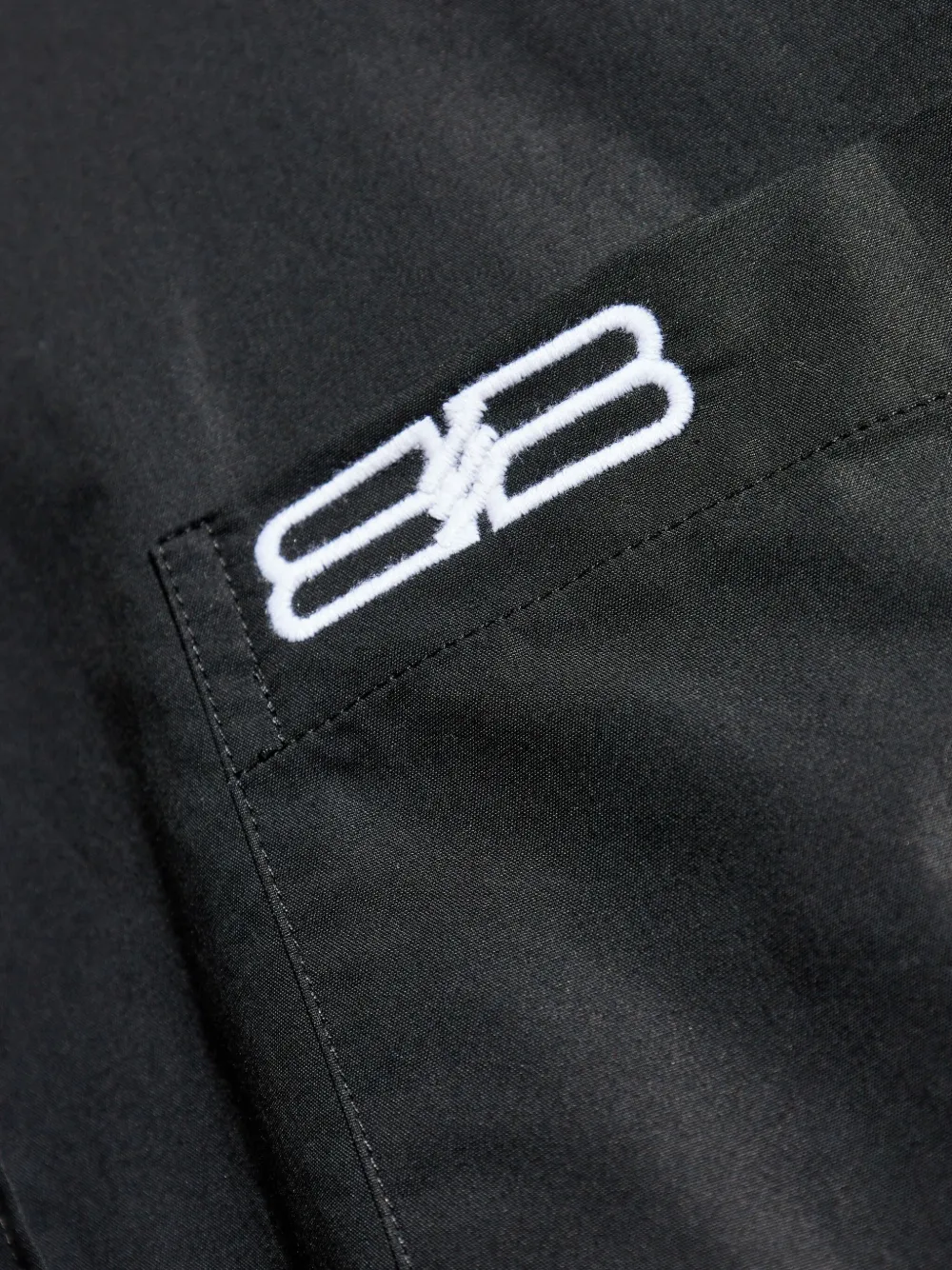 Balenciaga Overhemd met geborduurd logo Zwart