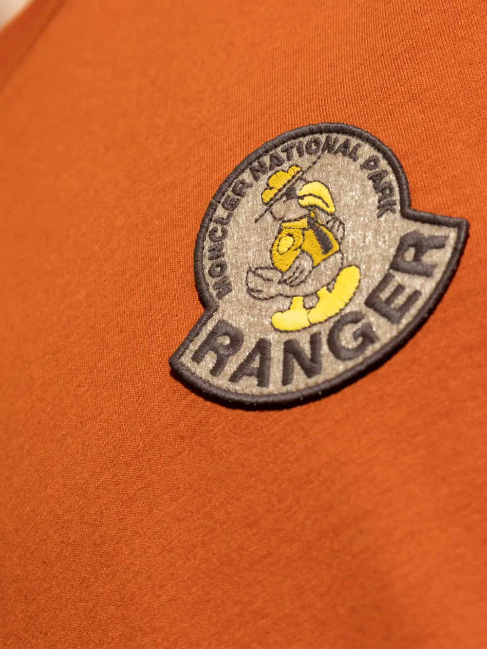 Moncler Mon Duck Cotton Jersey T-shirt In Orange