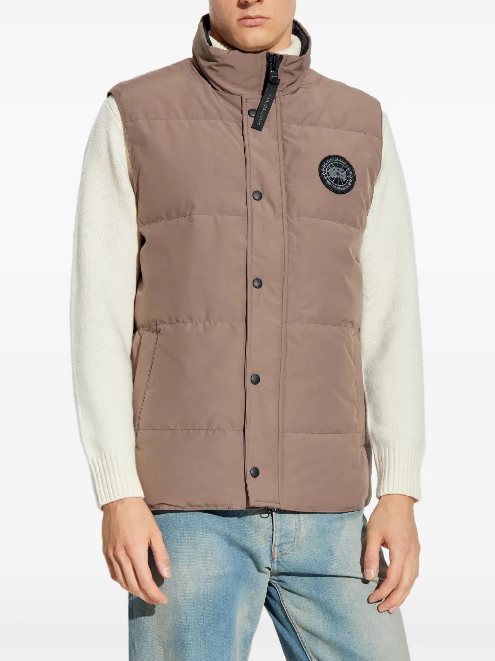 Canada Goose Garson bodywarmer met drukknoopsluiting Beige