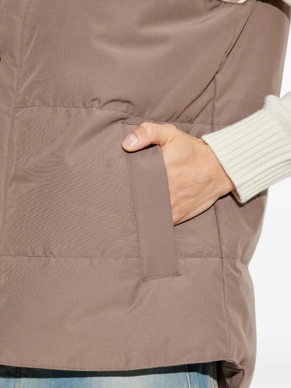 Canada Goose Garson bodywarmer met drukknoopsluiting Beige