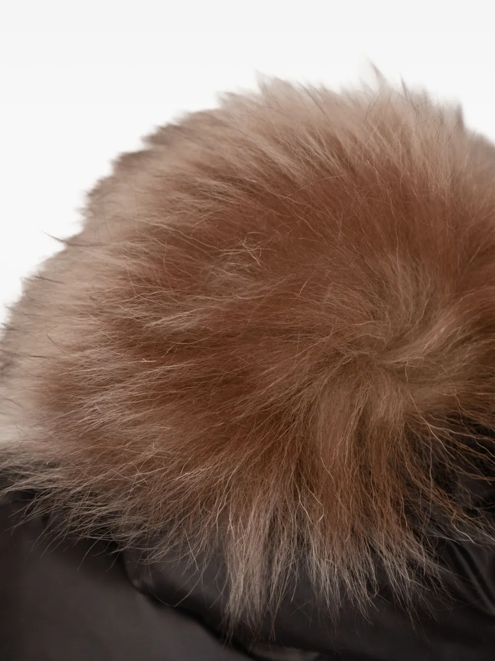 Moncler Enfant Gewatteerd jack met afwerking Zwart