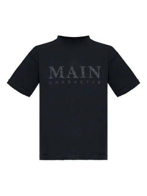 Balenciaga playera con estampado gráfico