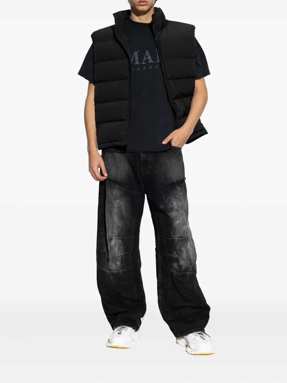 Balenciaga graphic-print T-Shirt - Zwart