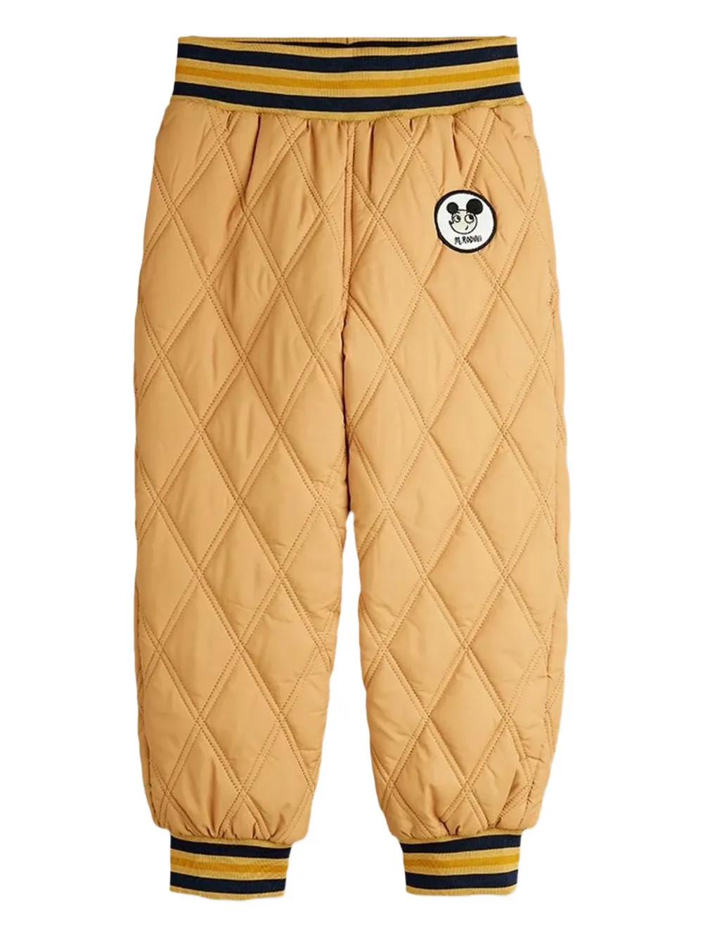 Mini Rodini Ritzratz quilted trousers | Neutrals | Image 1