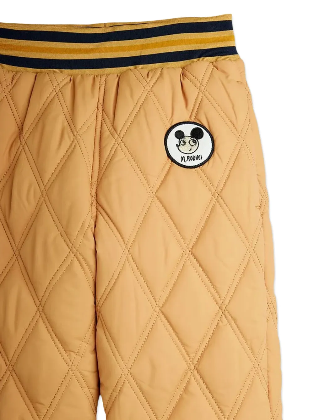 Mini Rodini Ritzratz gewatteerde broek Beige