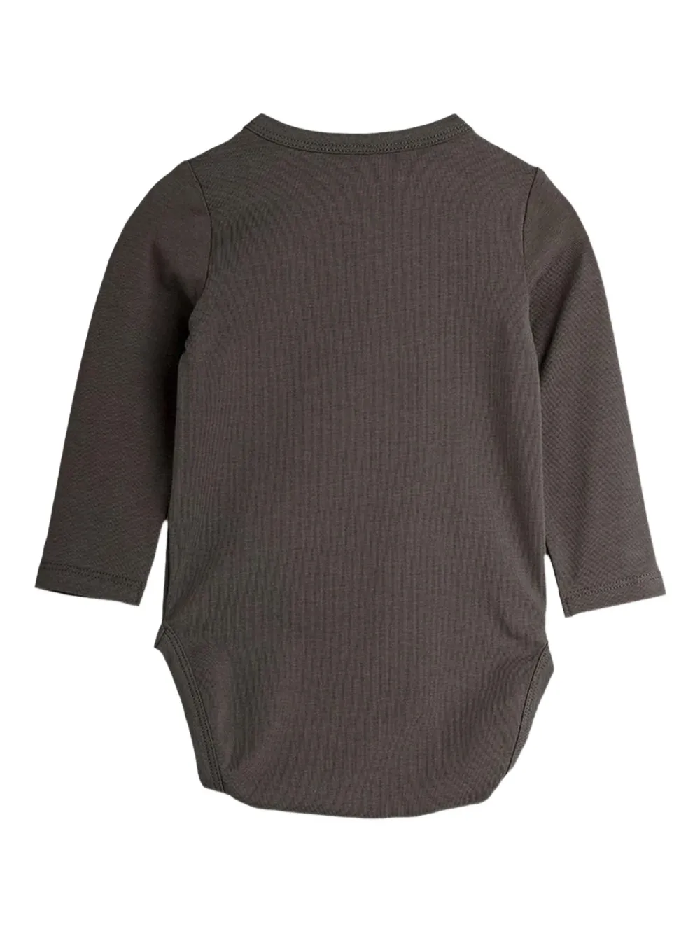 Mini Rodini bear-print long-sleeves bodies - GREY