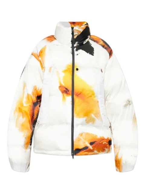 Y-3 abstract-print puffer jacket