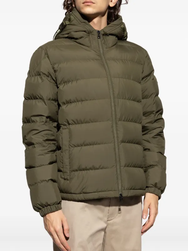 Moncler Laveraet Hooded Down Jacket | Green | FARFETCH