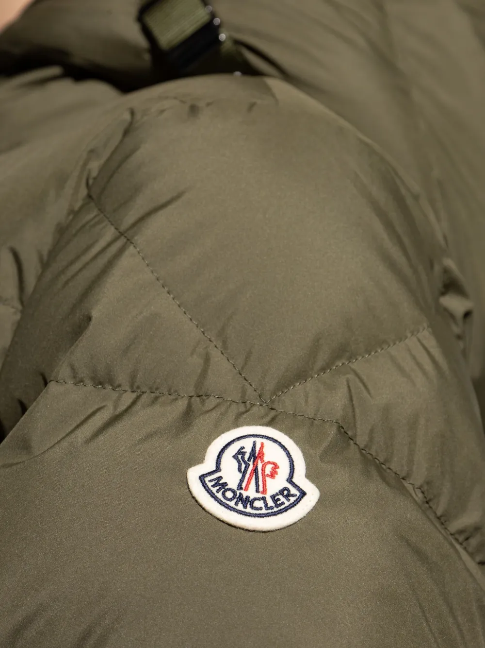 Moncler Laveraet Hooded Down Jacket Green FARFETCH IN