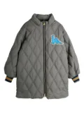 Mini Rodini dinosaur-patch jacket - Grey