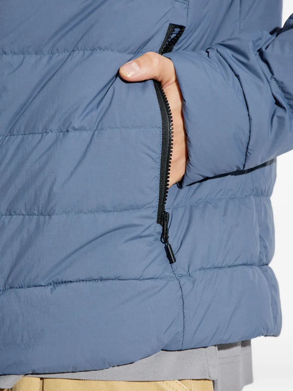 Canada Goose Gewatteerd jack met rits Blauw