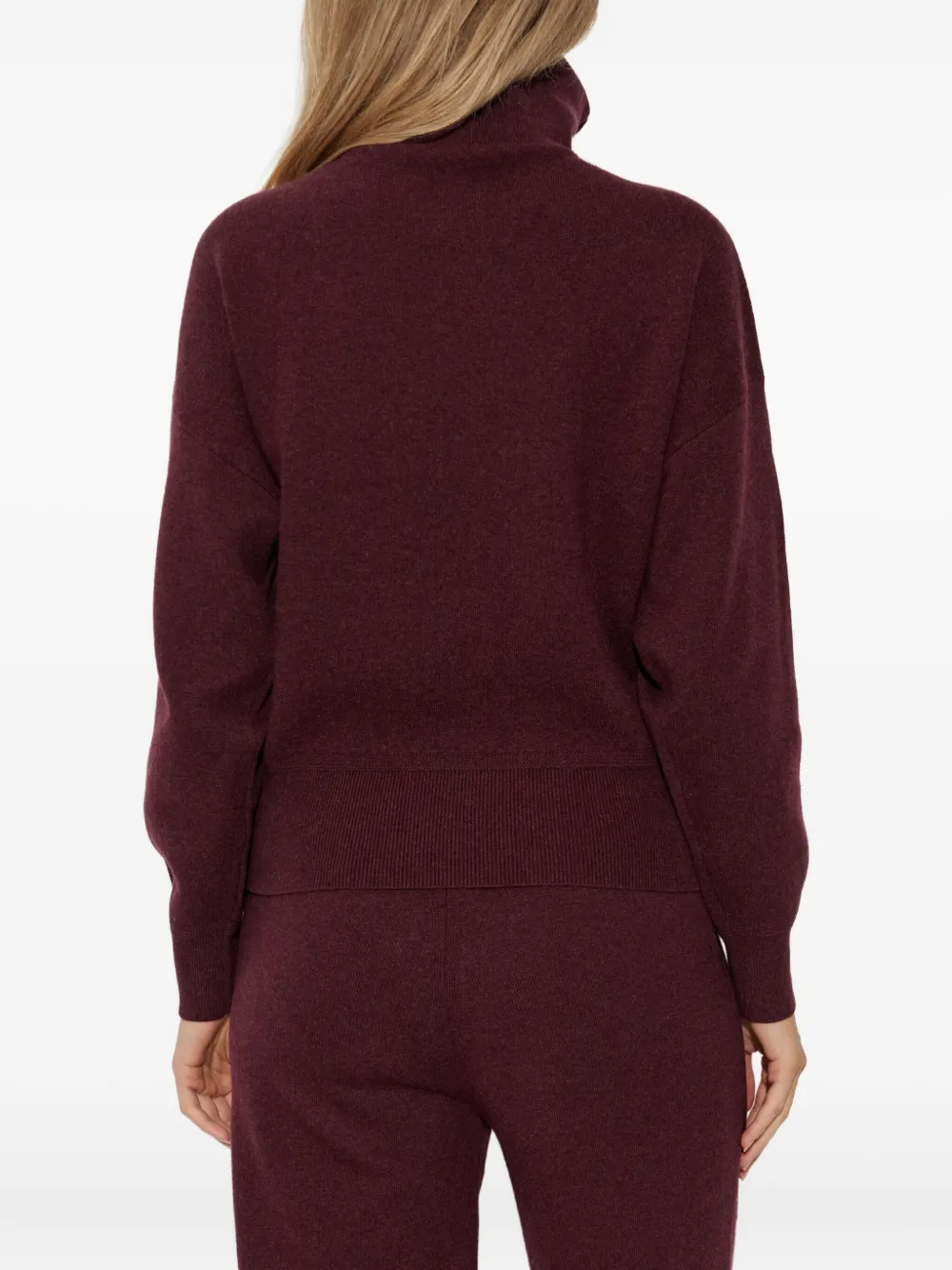 MARANT ÉTOILE Vest met hoge hals en rits Rood