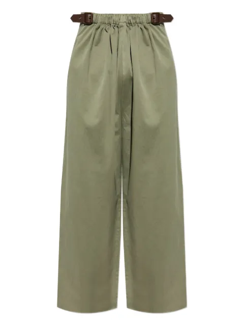 LOEWE belted pleated trousers