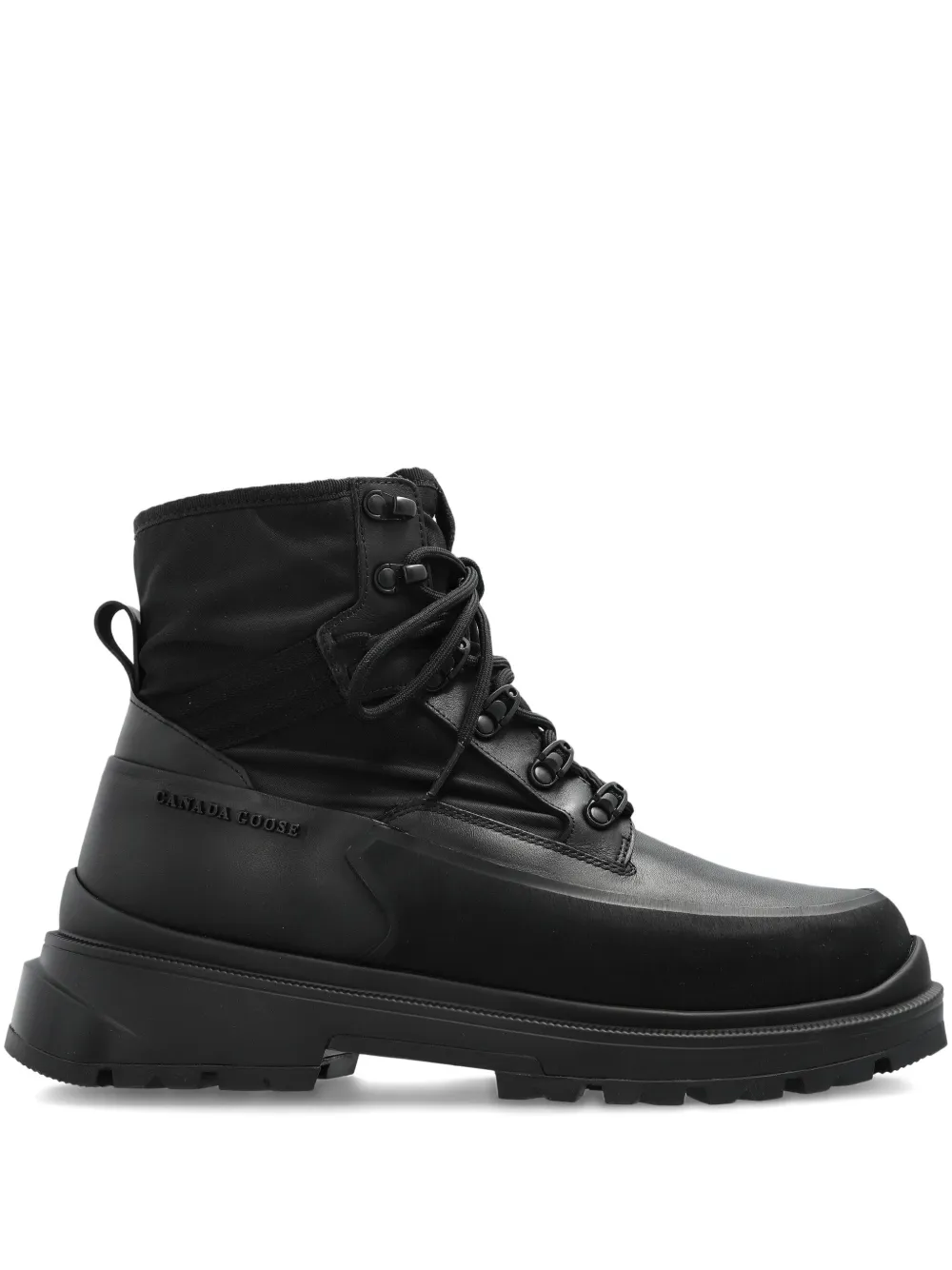 Canada Goose lace-up leather boots Black