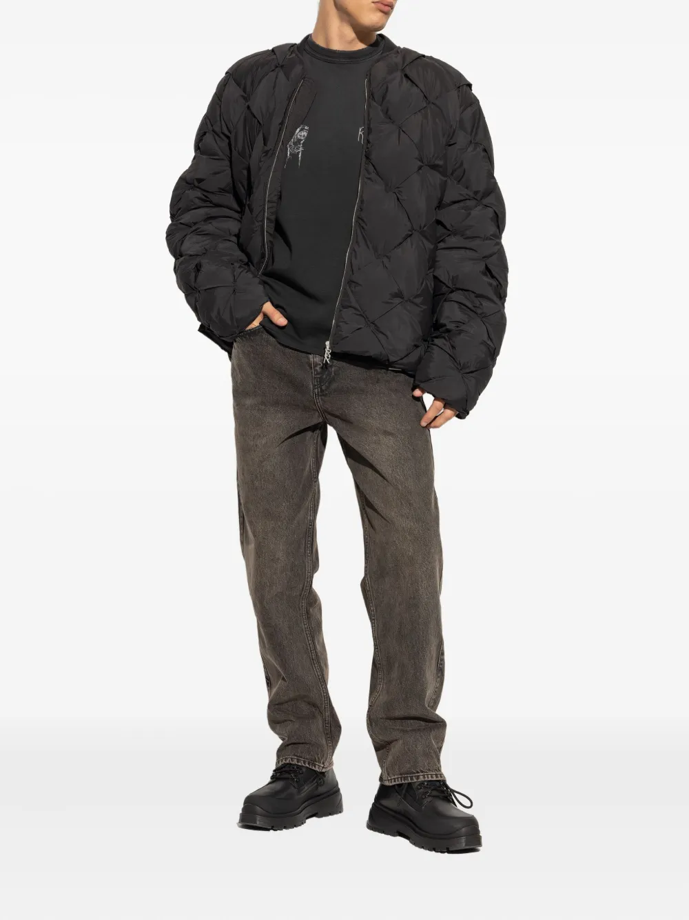 Canada Goose Leren veterlaarzen Zwart