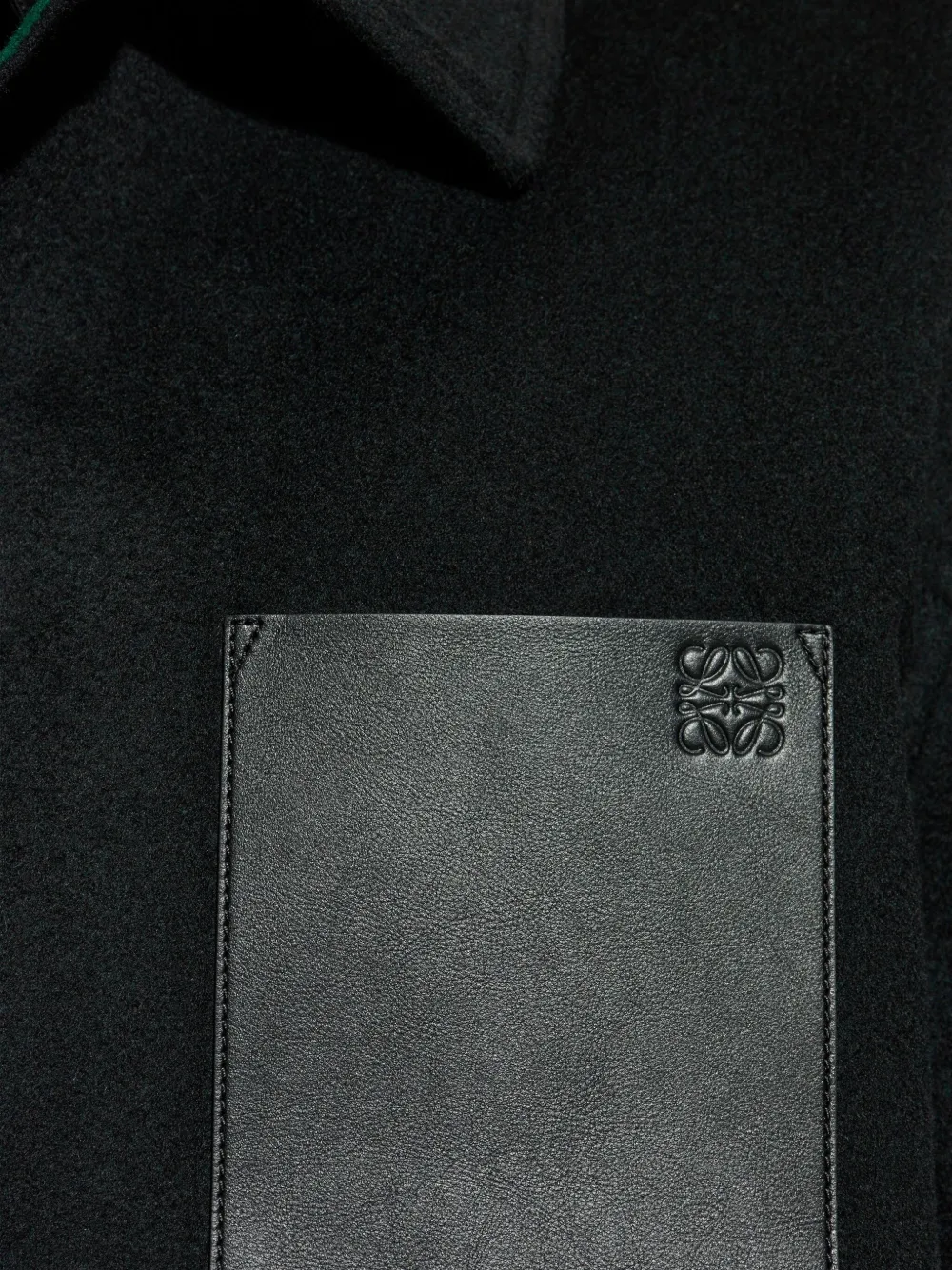 Loewe Black Cotton Workwear Jacket In Black