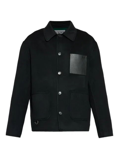 LOEWE Anagram-debossed wool jacket