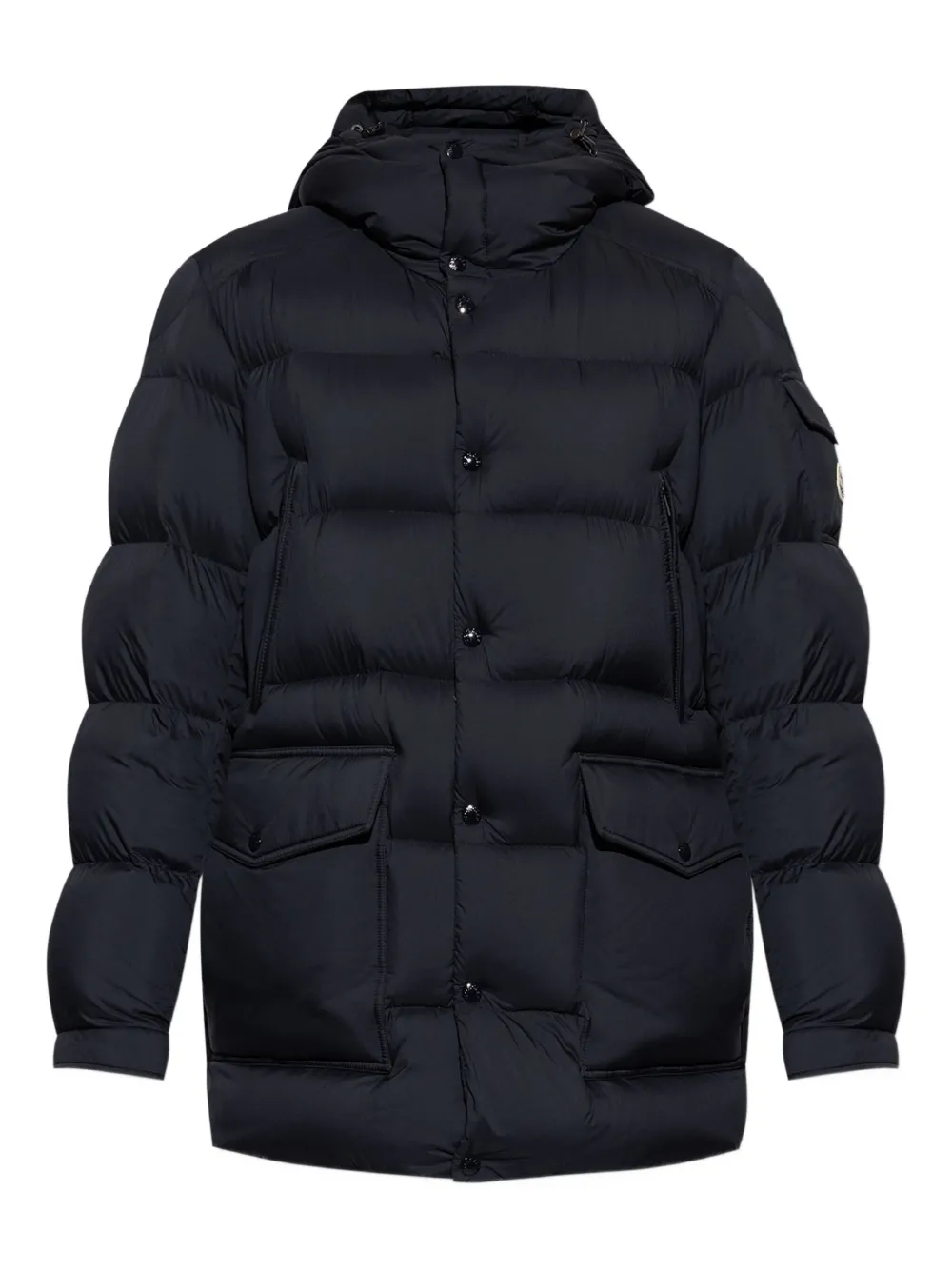 (本日限定値下げ)　未使用　モンクレール　ダウン　ネイビー　2A MONCLER モンクレール レディース スウェット切り替え ダウン