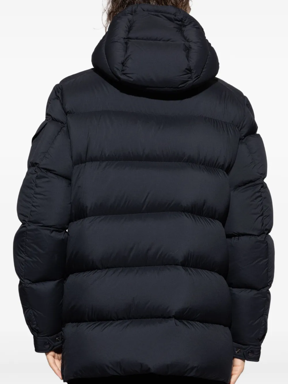 Moncler Bretagne donsjack met capuchon Blauw