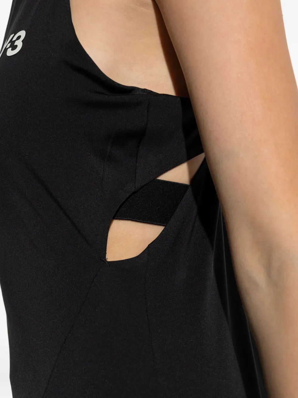 Y-3 Tennisjurk met logodetail Zwart