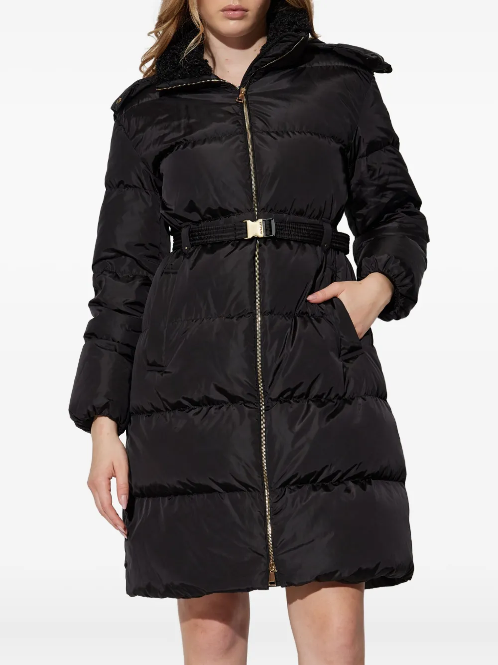 Moncler Briant Padded Coat In Black