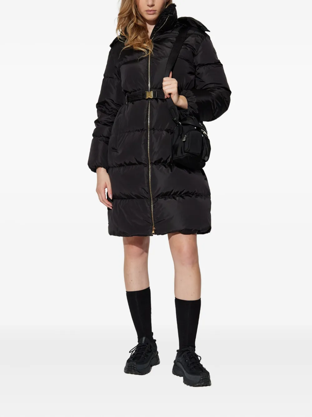 Moncler Briant Padded Coat In Black