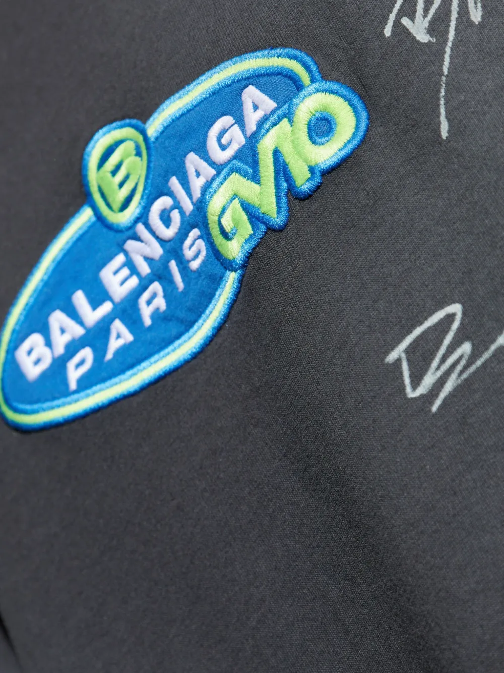 Balenciaga T-shirt met raglan mouwen Zwart