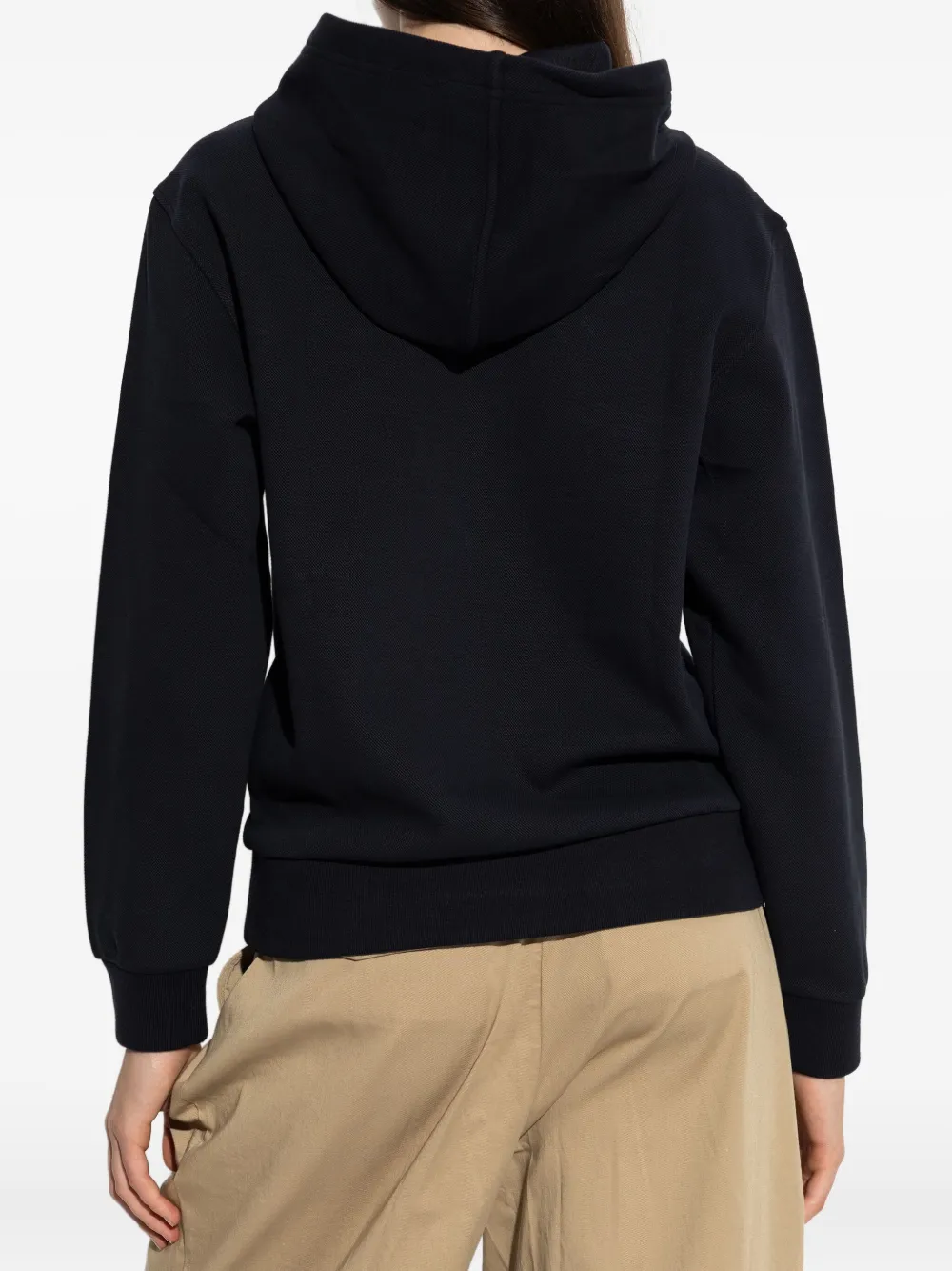 Lacoste Hoodie met logodetail Blauw