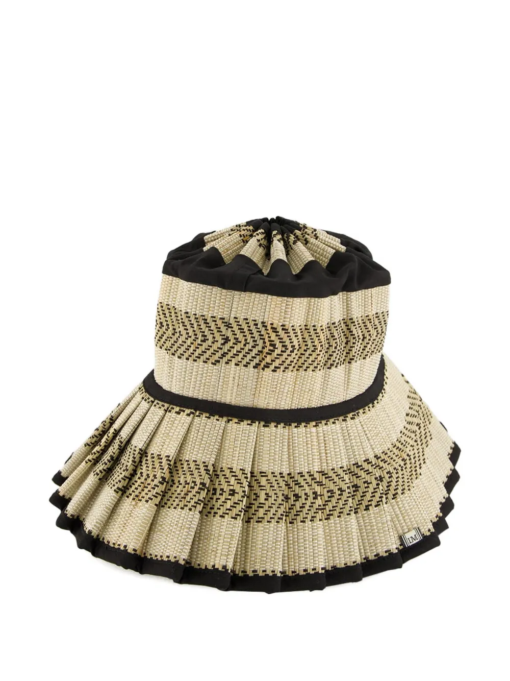 Lorna Murray Pleated Bucket Hat In Neutral