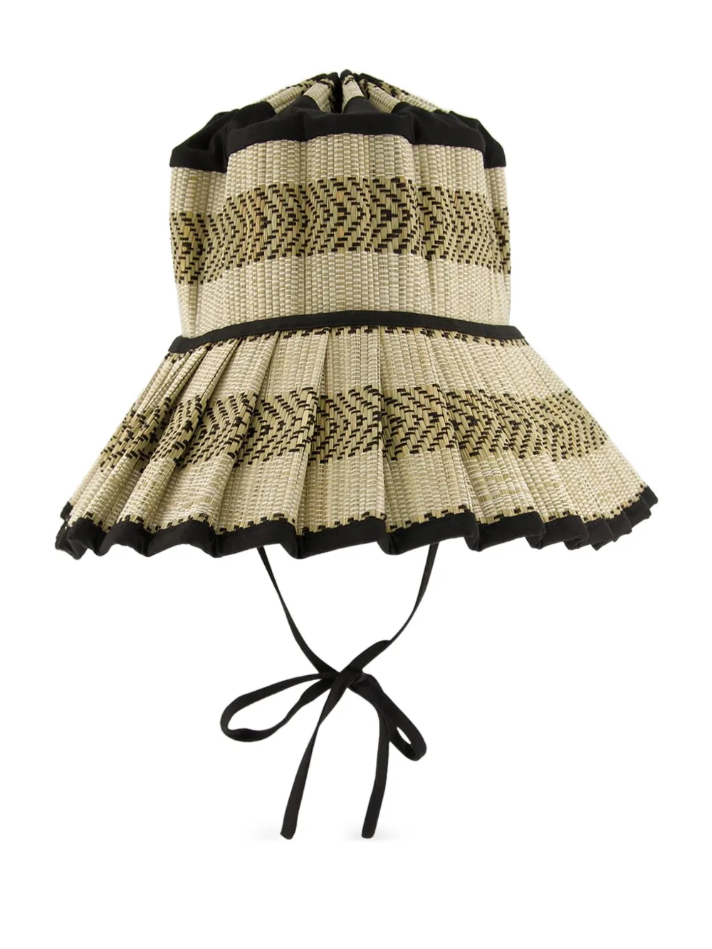 Lorna Murray Pleated Bucket Hat In Neutral