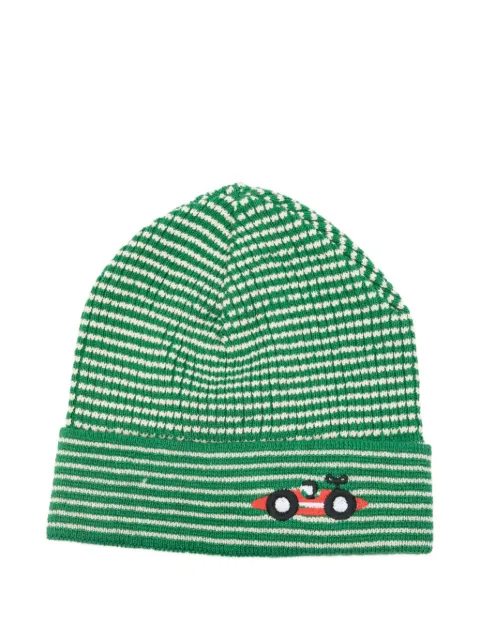 Bobo Choses striped car-embroidered hat