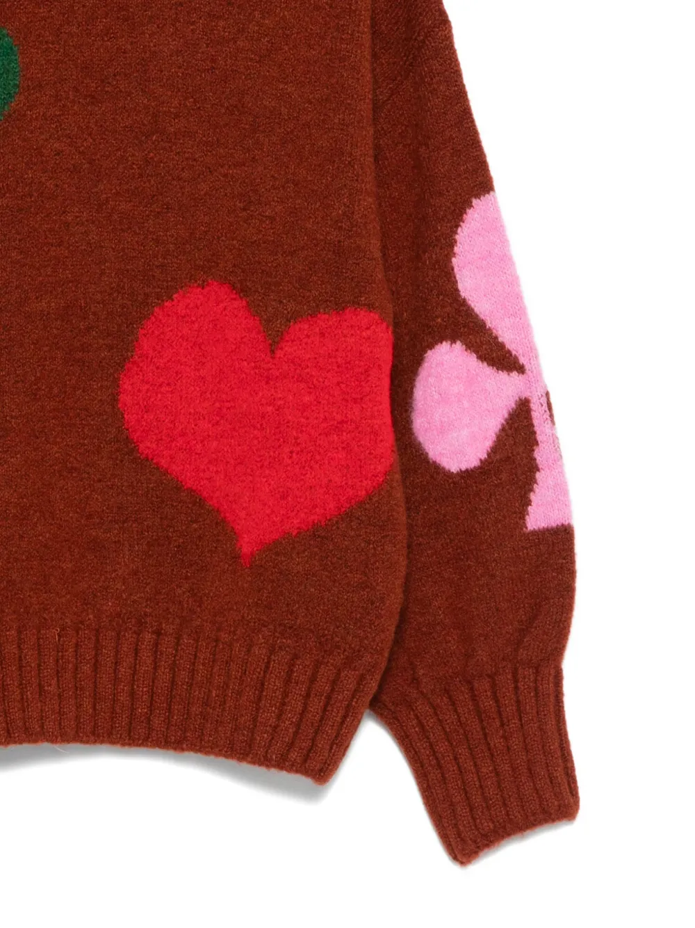 Bobo Choses Intarsia trui Rood