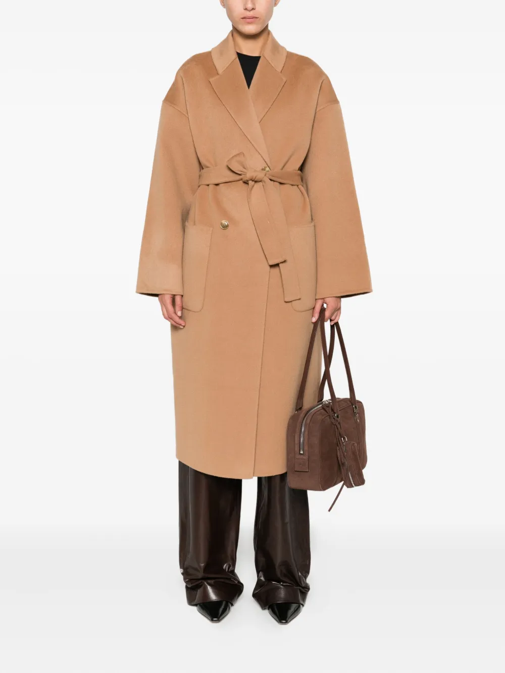 Semicouture belted double-breasted coat | Double Breasted & Peacoats | Image 2