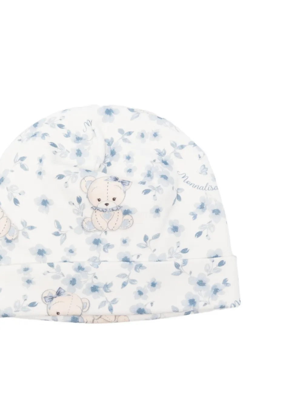 Monnalisa Muts met teddybeerprint Wit