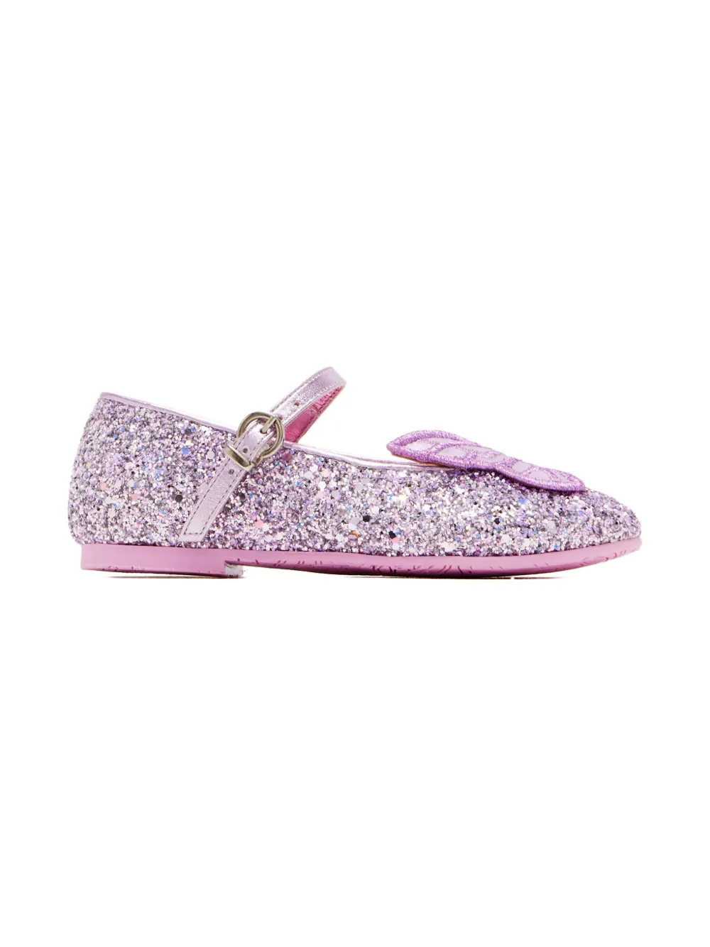 Sophia Webster Butterfly glitter ballet flats | Purple | Image 1