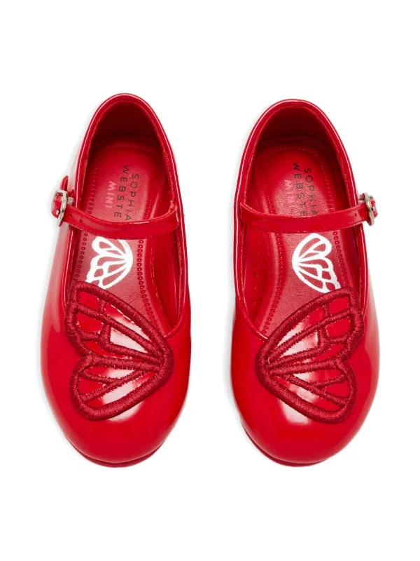 お値下げ❤️ Sophia Webster バタフライシューズ Sophia Webster バタフライ フラットシューズ | レッド | FARFETCH JP