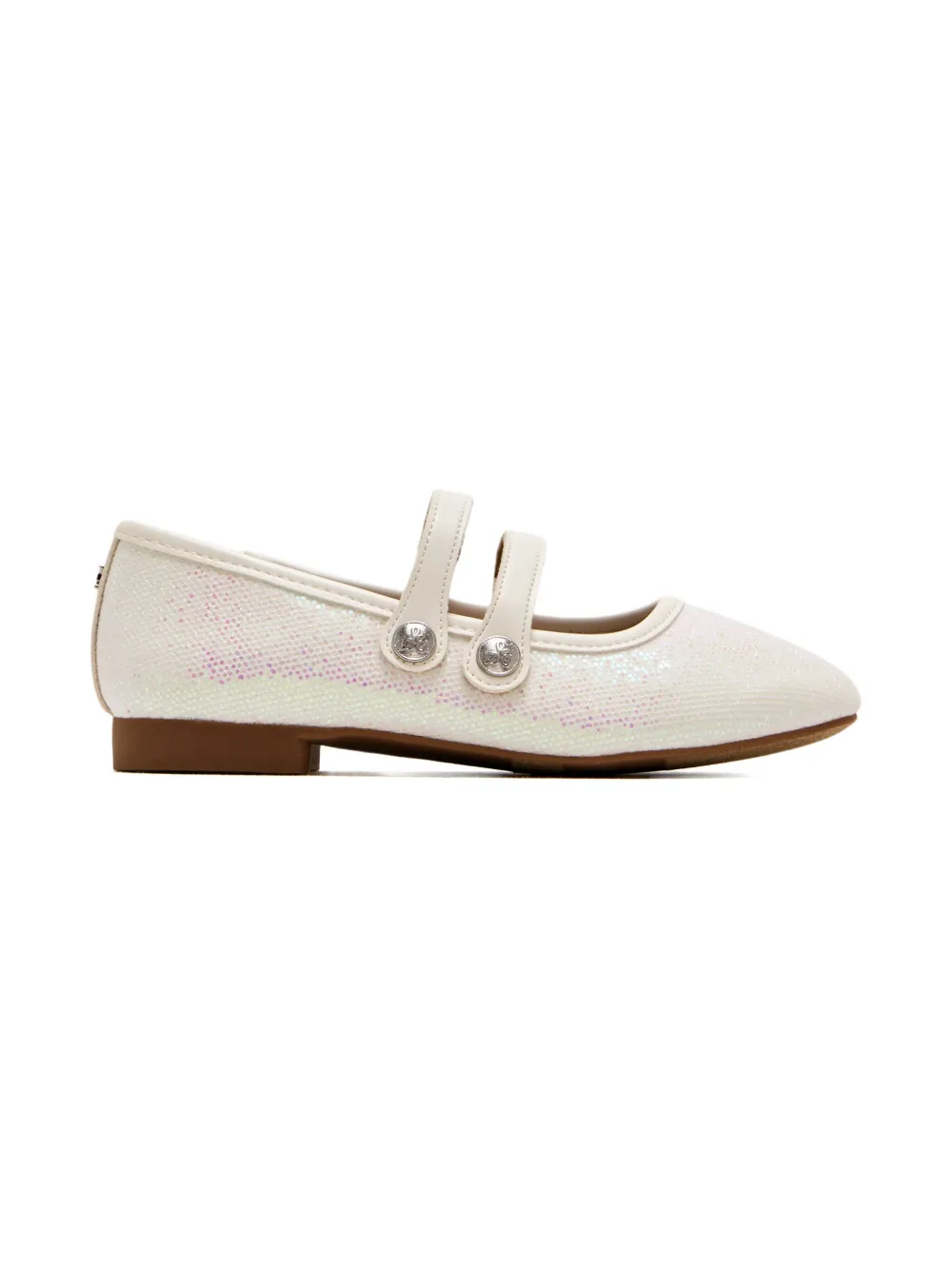 Sam Edel Maeve Button G sequined ballerina flats White