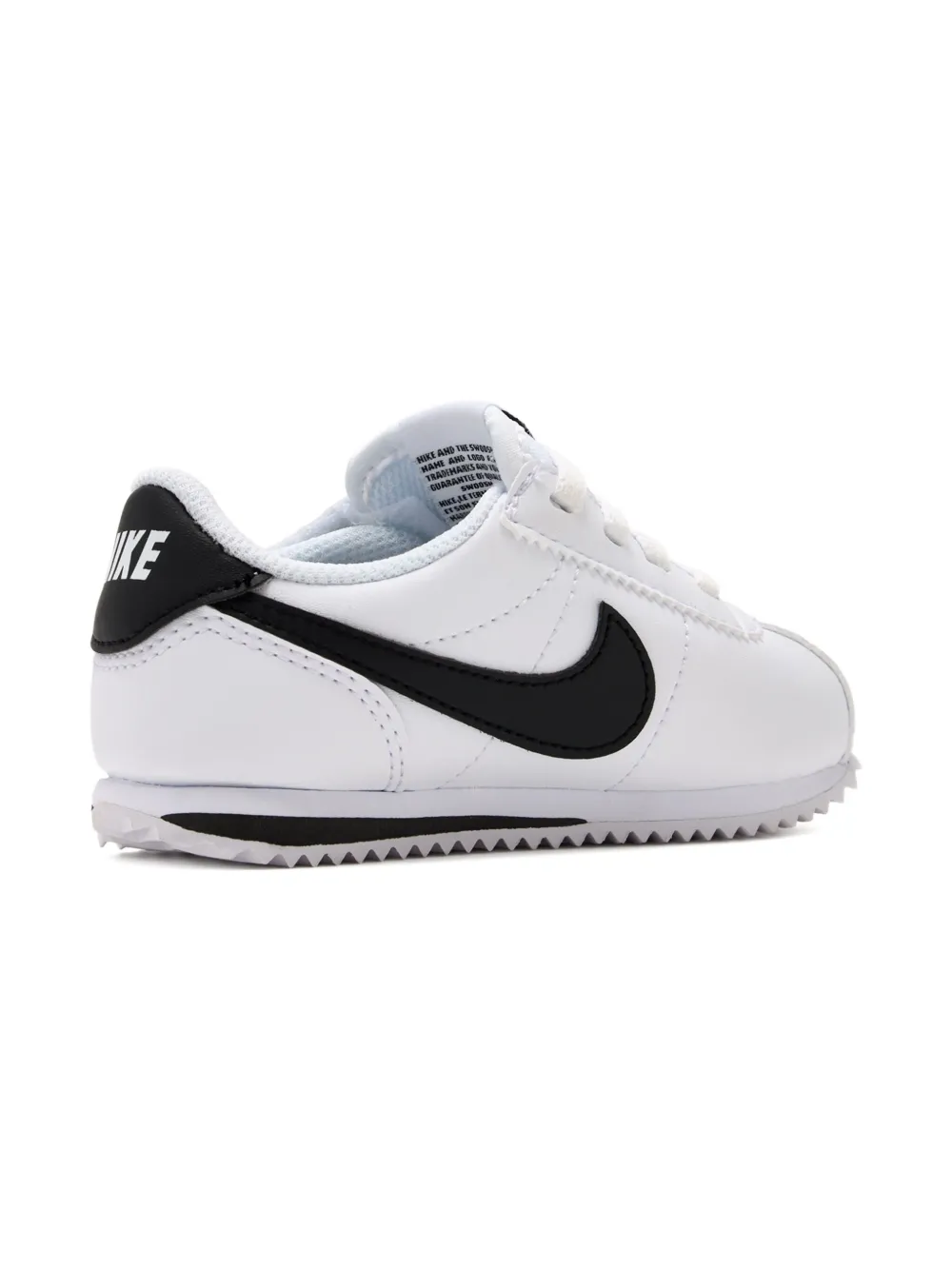 Nike Kids swoosh-detail leather sneakers White