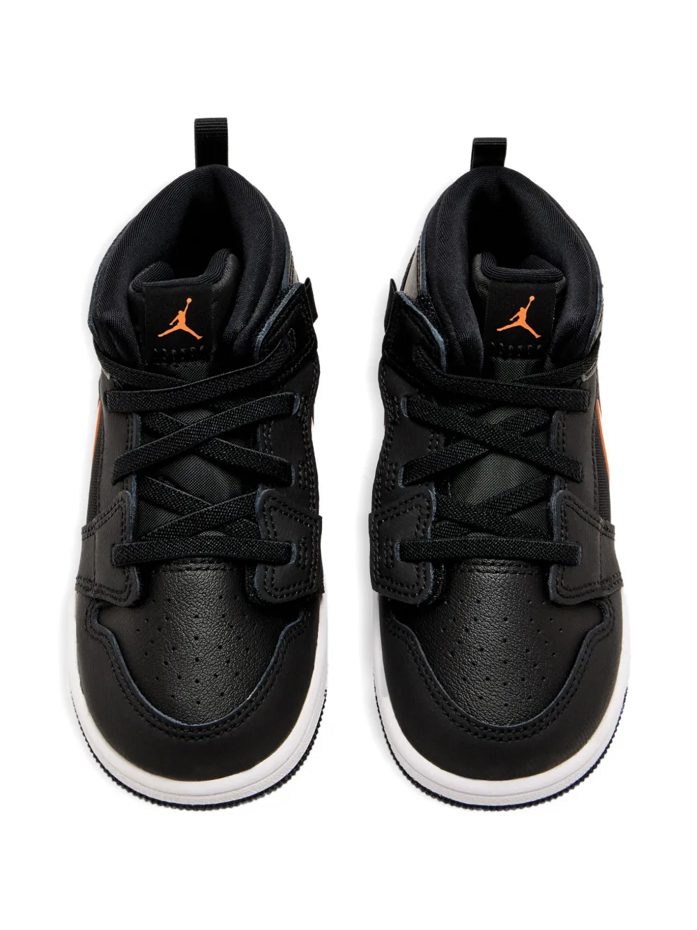 Nike Kids hi-top leather sneakers Black
