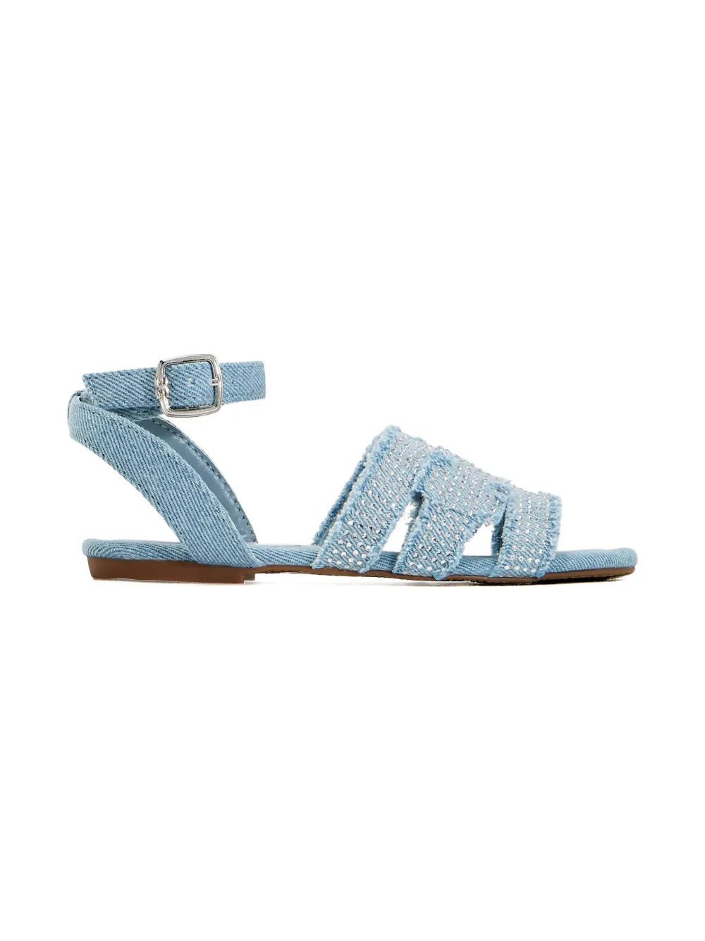 Sam Edelman denim crystal-embellished sandals | Open Toe Sandals | Image 2