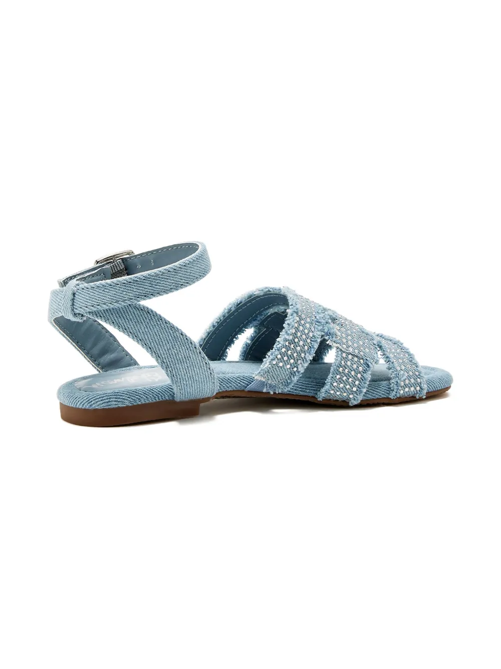 Sam Edelman denim crystal-embellished sandals Blue